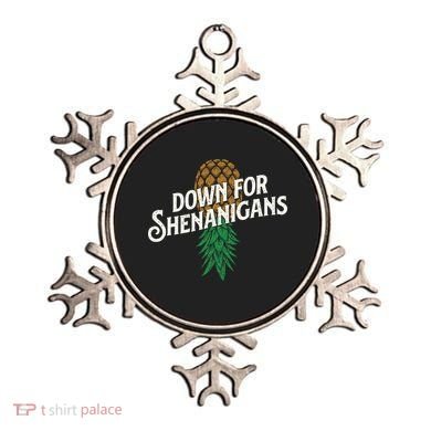 Down For Shenanigans Swinger Couple Upside Down Pineapple Ornament