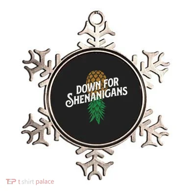 Down For Shenanigans Swinger Couple Upside Down Pineapple Ornament
