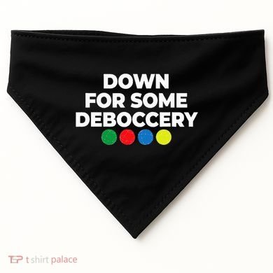 Down For Some Deboccery Funny Bocce Ball Player Fan USA-Made Doggie Bandana