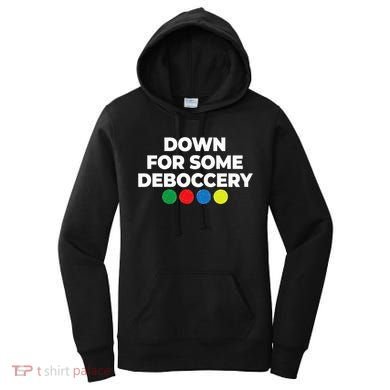 Down For Some Deboccery Funny Bocce Ball Player Fan Women's Hoodie