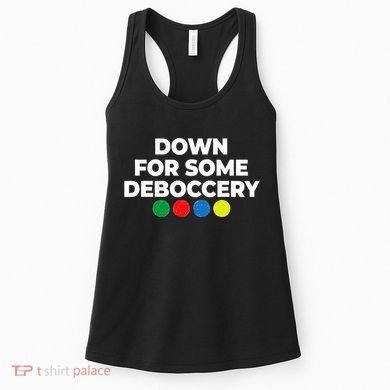 Down For Some Deboccery Funny Bocce Ball Player Fan Women's Tank Top