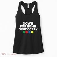 Down For Some Deboccery Funny Bocce Ball Player Fan Women's Tank Top thumb 0