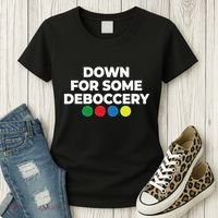 Down For Some Deboccery Funny Bocce Ball Player Fan Women's T-Shirt thumb 3