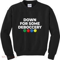 Down For Some Deboccery Funny Bocce Ball Player Fan Kids Sweatshirt thumb 0