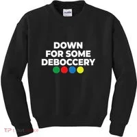 Down For Some Deboccery Funny Bocce Ball Player Fan Kids Sweatshirt thumb 0