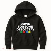 Down For Some Deboccery Funny Bocce Ball Player Fan Kids Hoodie thumb 0
