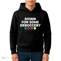 Down For Some Deboccery Funny Bocce Ball Player Fan Kids Hoodie thumb 4