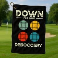 Down For Some Deboccery Ball Sport Bocce Golf Towel thumb 1
