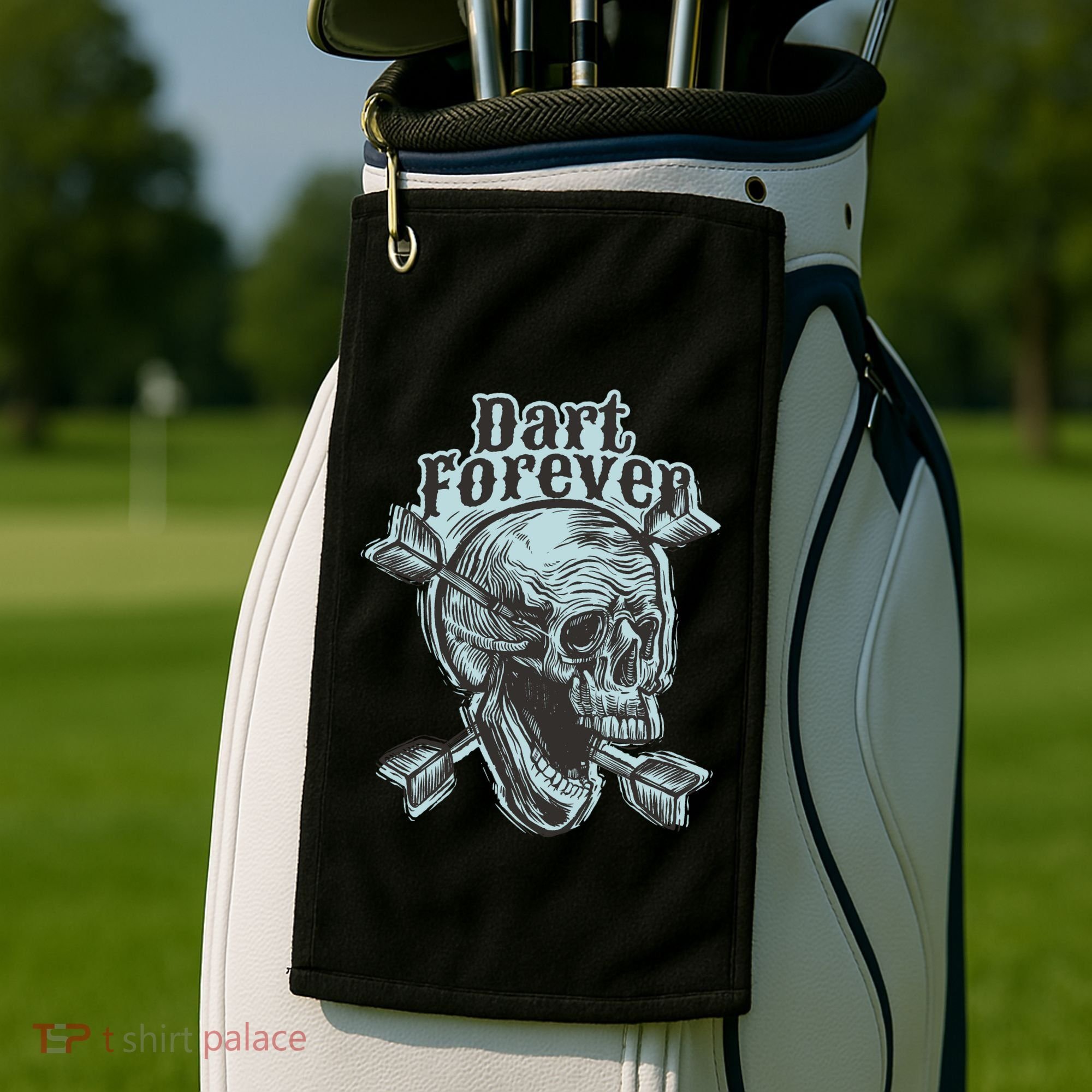 Dart Forever Skull Golf Towel