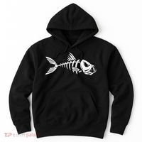 Dead Fish Skeleton Fishing Hoodie thumb 0