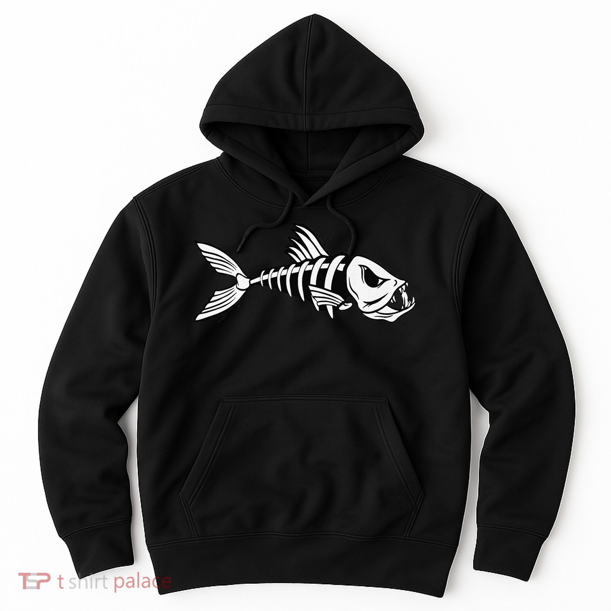 Dead Fish Skeleton Fishing Hoodie