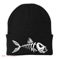 Dead Fish Skeleton Fishing Beanie thumb 0