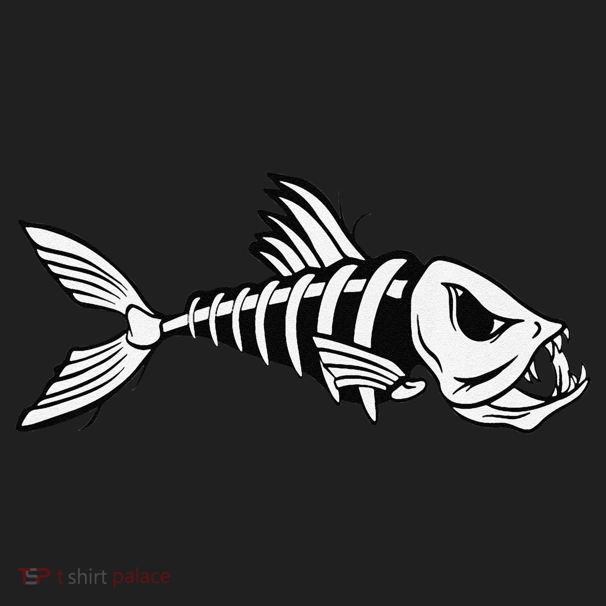Dead Fish Skeleton Fishing Beanie