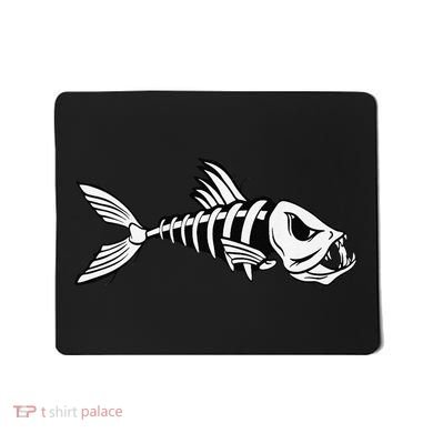 Dead Fish Skeleton Fishing Mousepad