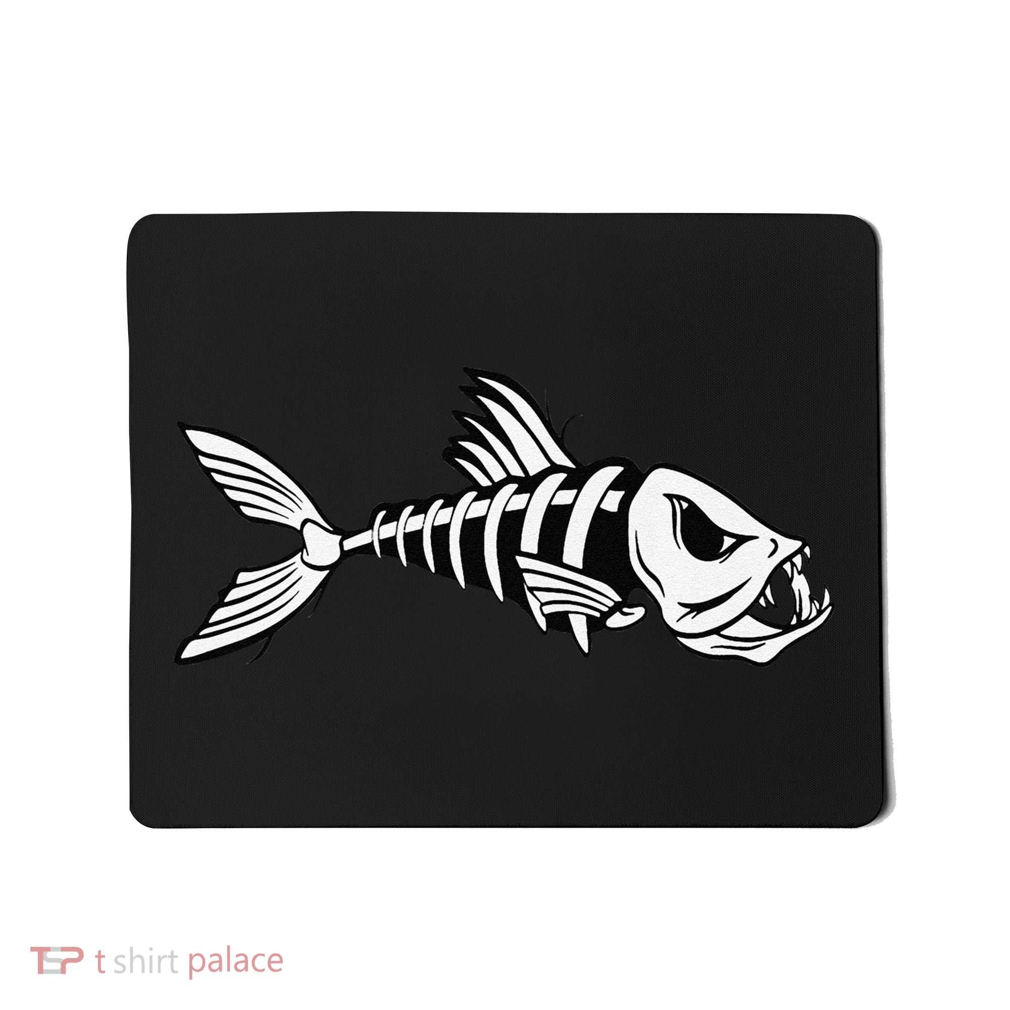 Dead Fish Skeleton Fishing Mousepad