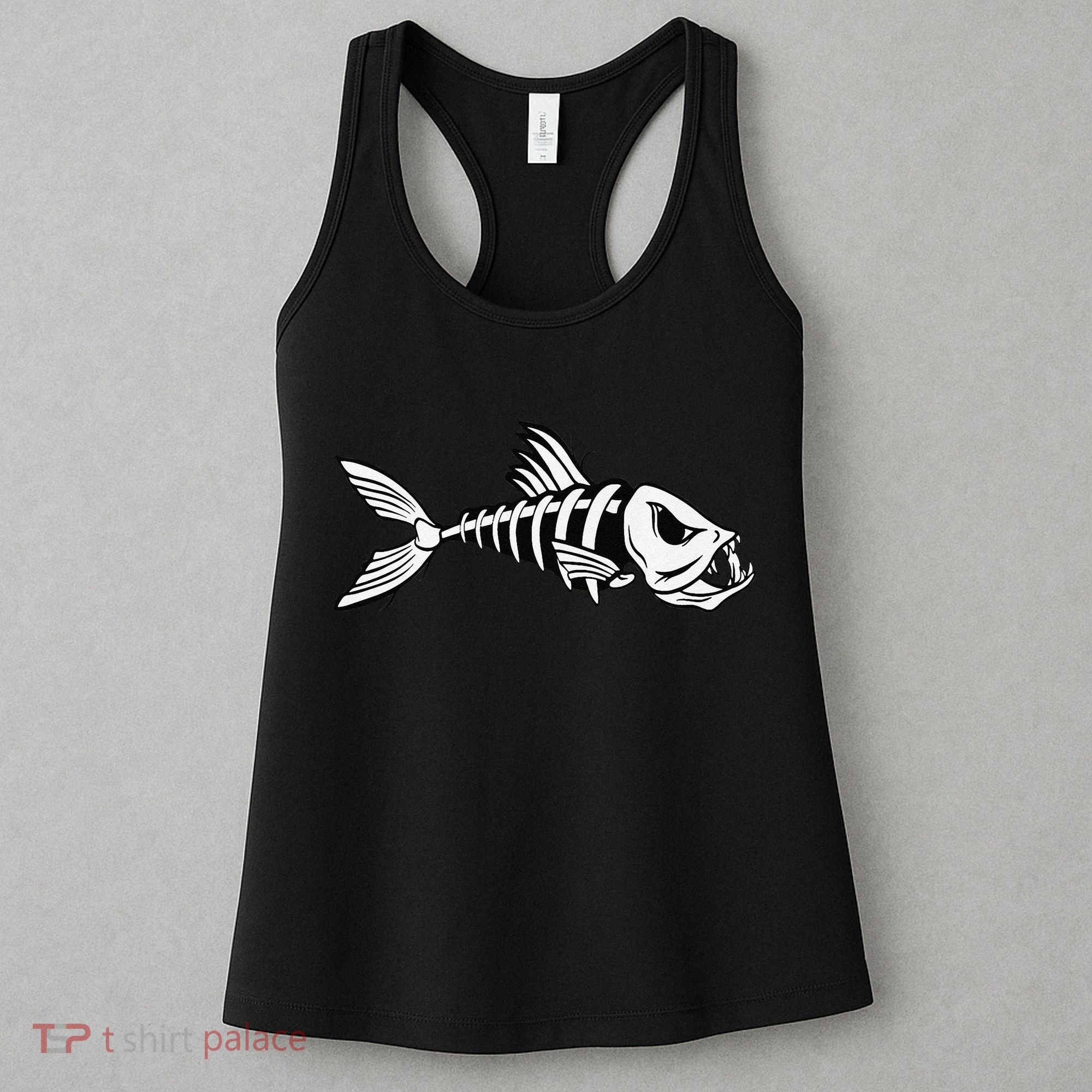 Dead Fish Skeleton Fishing Women's Tank Top