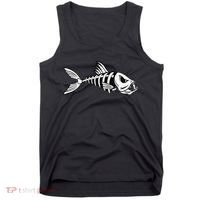 Dead Fish Skeleton Fishing Tank Top thumb 0