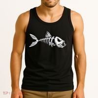 Dead Fish Skeleton Fishing Tank Top thumb 3