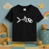 Dead Fish Skeleton Fishing Toddler T-Shirt thumb 3