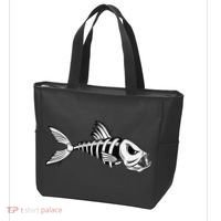 Dead Fish Skeleton Fishing Tote Bag thumb 3