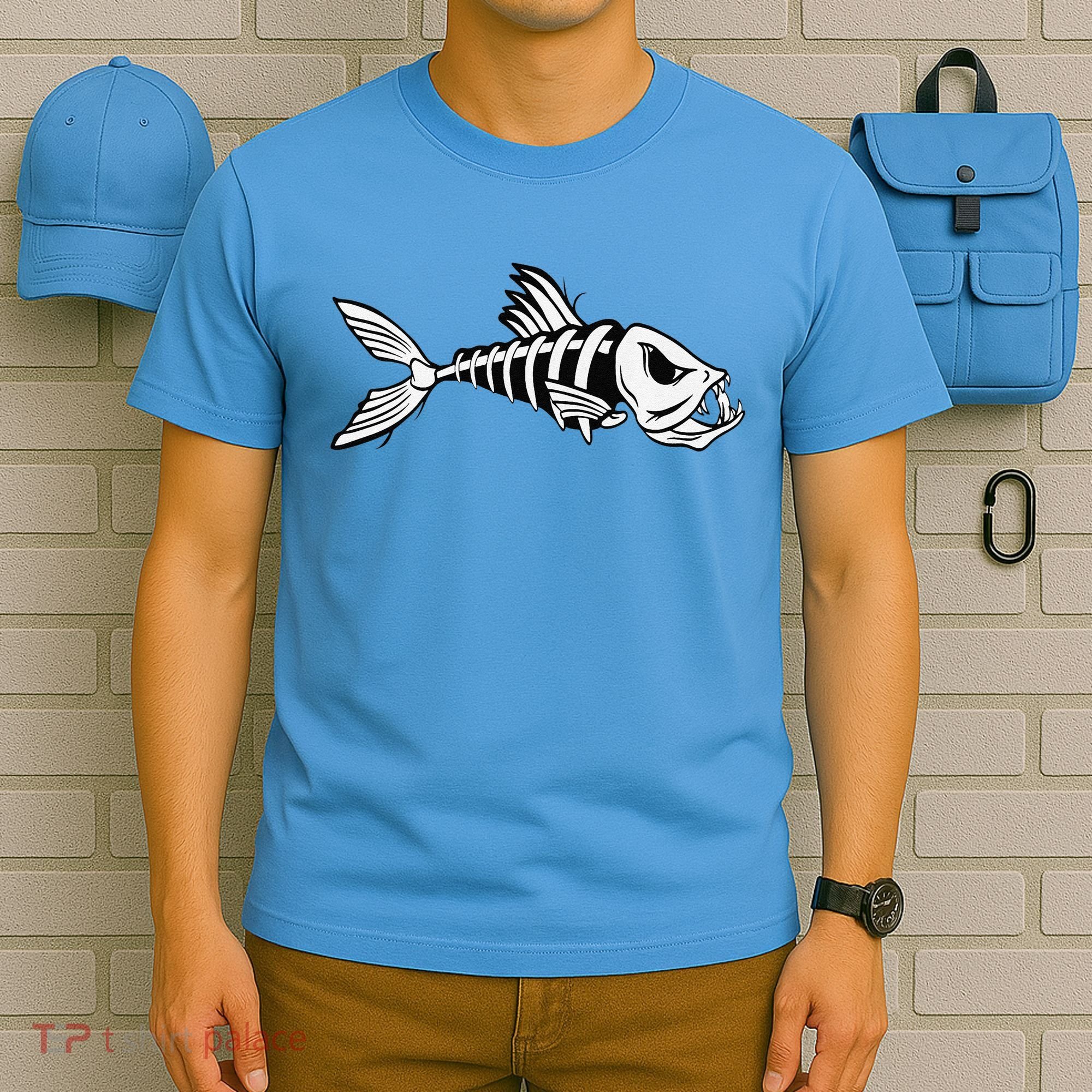 Dead Fish Skeleton Fishing T-Shirt