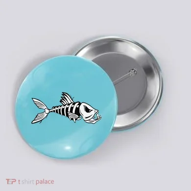 Dead Fish Skeleton Fishing Button