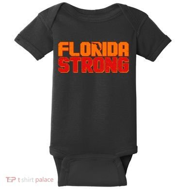 Distressed Florida Strong Baby Bodysuit