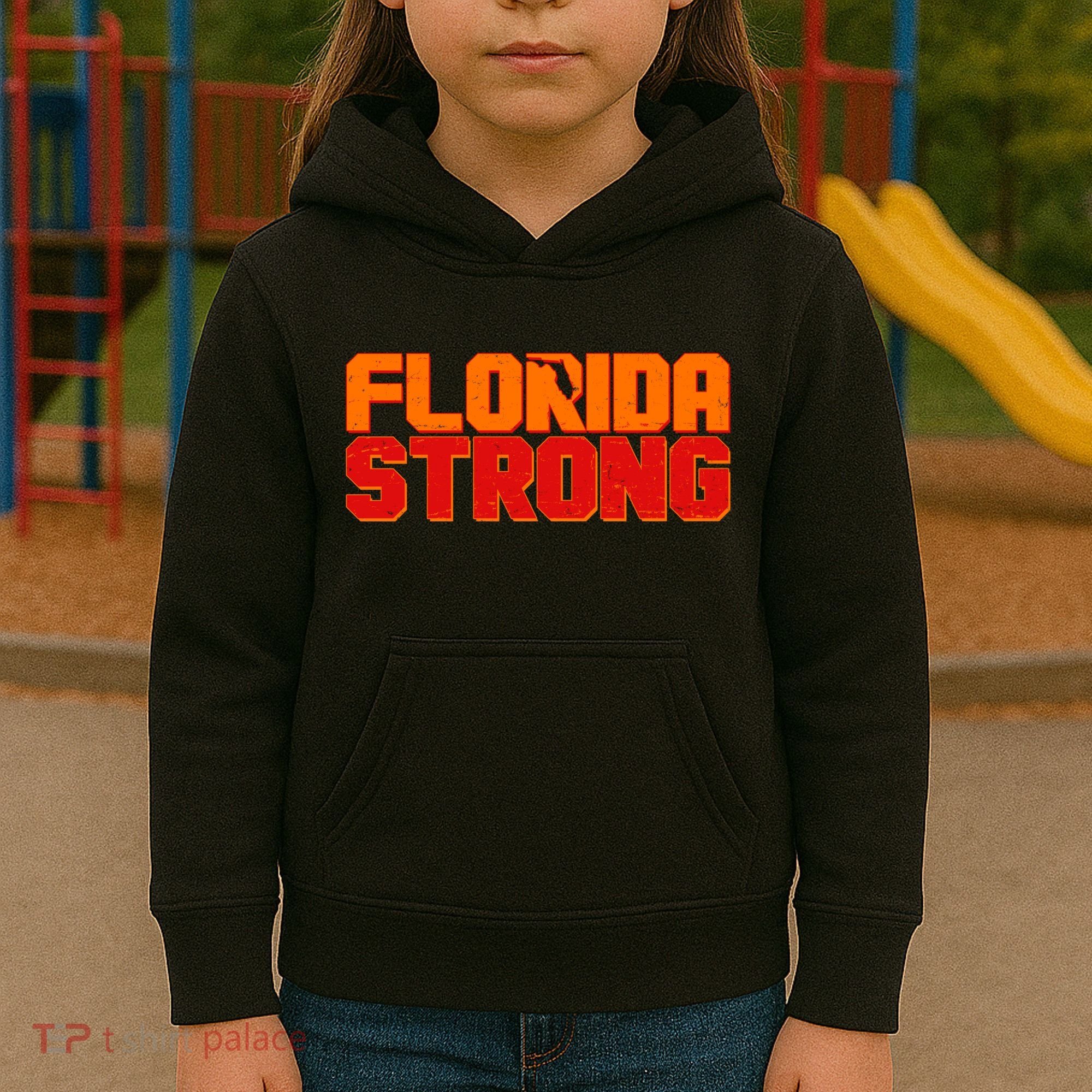 Distressed Florida Strong Kids Hoodie