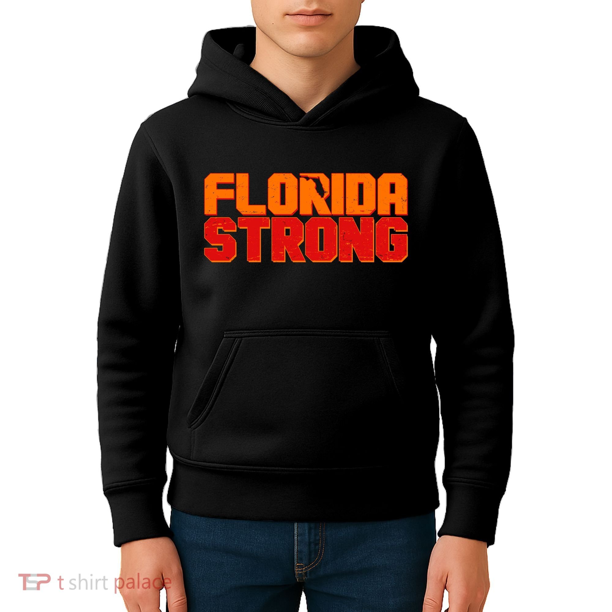Distressed Florida Strong Kids Hoodie
