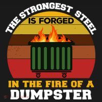 Dumpster Fire Strongest Steel Is Forged Dumpster Cooling Performance Long Sleeve Crew thumb 2