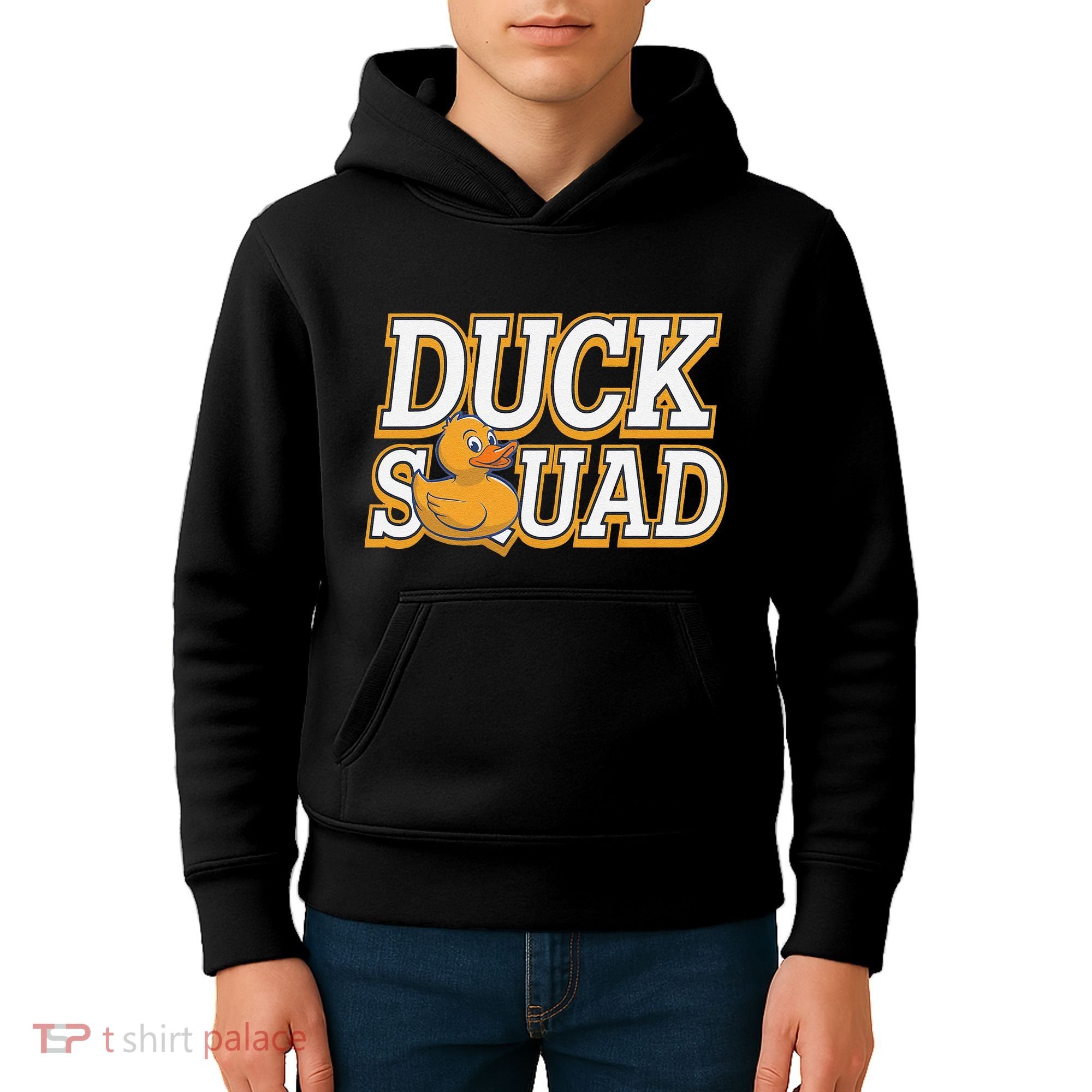 Ducky Family Squad Quacking Up Together Kids Hoodie