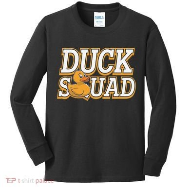 Ducky Family Squad Quacking Up Together Kids Long Sleeve Shirt