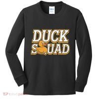 Ducky Family Squad Quacking Up Together Kids Long Sleeve Shirt thumb 0