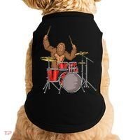 Drummer Funny Sasquatch Bigfoot Drumming Doggie Tank thumb 0