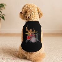 Drummer Funny Sasquatch Bigfoot Drumming Doggie Tank thumb 2