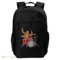 Drummer Funny Sasquatch Bigfoot Drumming Backpack thumb 0