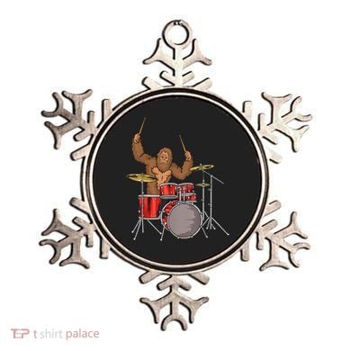 Drummer Funny Sasquatch Bigfoot Drumming Ornament