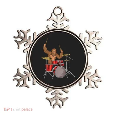 Drummer Funny Sasquatch Bigfoot Drumming Ornament