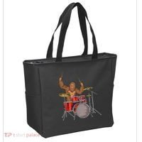 Drummer Funny Sasquatch Bigfoot Drumming Tote Bag thumb 2