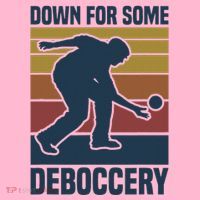 Down For Some Deboccery Bocce Ball Player Bocce Ball Coaster thumb 2