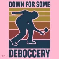 Down For Some Deboccery Bocce Ball Player Bocce Ball Coaster thumb 2