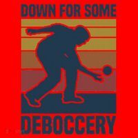 Down For Some Deboccery Bocce Ball Player Bocce Ball Santa Hat thumb 1