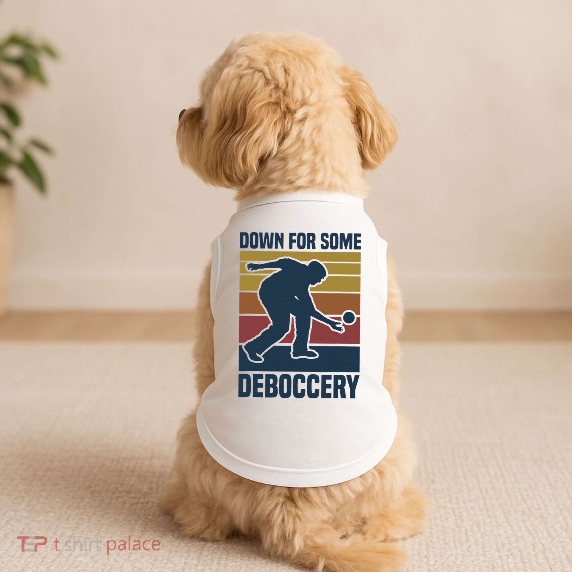 Down For Some Deboccery Bocce Ball Player Bocce Ball Doggie Tank