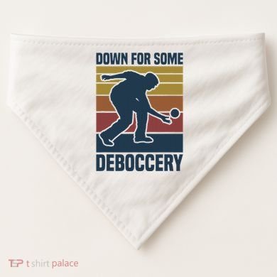 Down For Some Deboccery Bocce Ball Player Bocce Ball USA-Made Doggie Bandana