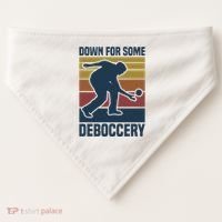 Down For Some Deboccery Bocce Ball Player Bocce Ball USA-Made Doggie Bandana thumb 0
