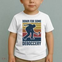 Down For Some Deboccery Bocce Ball Player Bocce Ball Toddler T-Shirt thumb 2