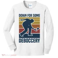 Down For Some Deboccery Bocce Ball Player Bocce Ball Kids Long Sleeve Shirt thumb 0