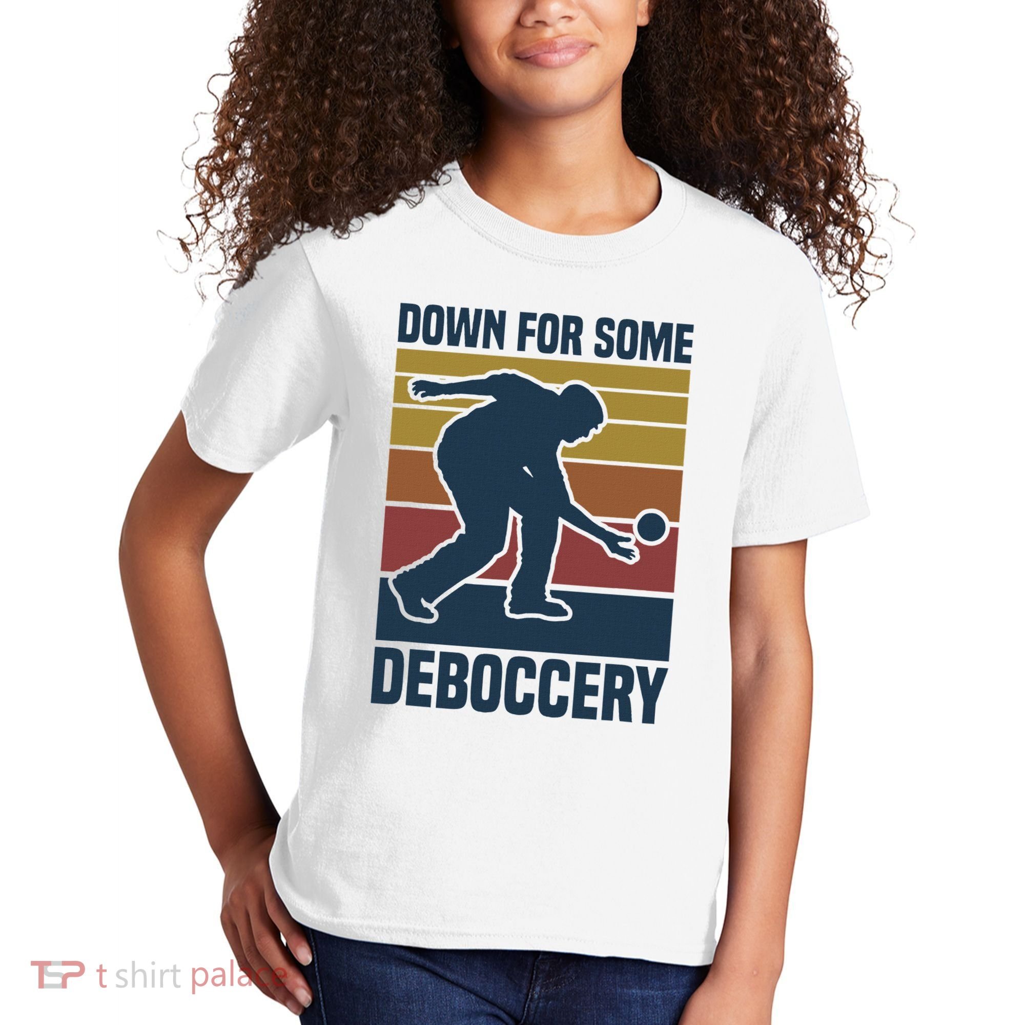 Down For Some Deboccery Bocce Ball Player Bocce Ball Kids T-Shirt