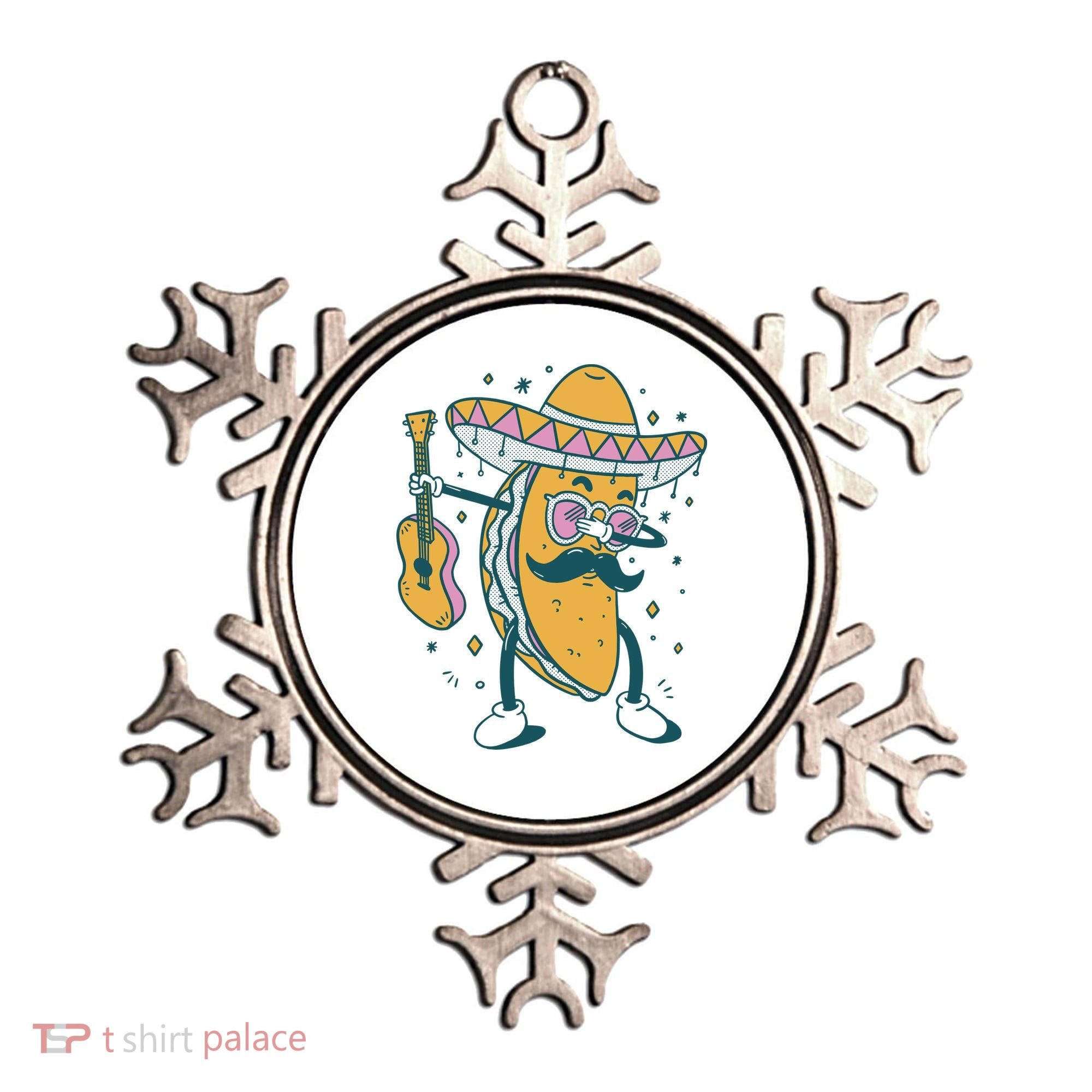 Dabbing Fiesta Taco Ornament