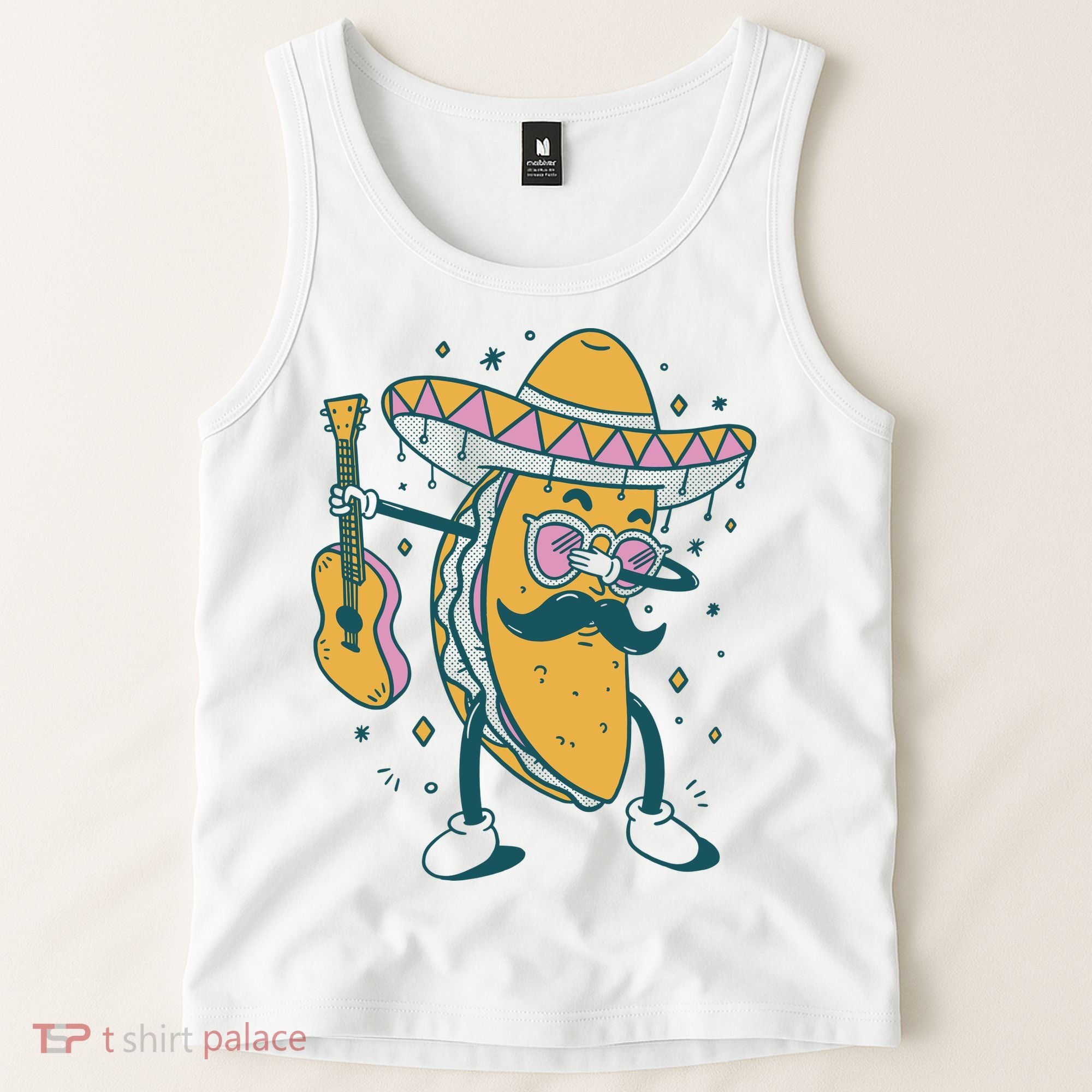 Dabbing Fiesta Taco Tank Top
